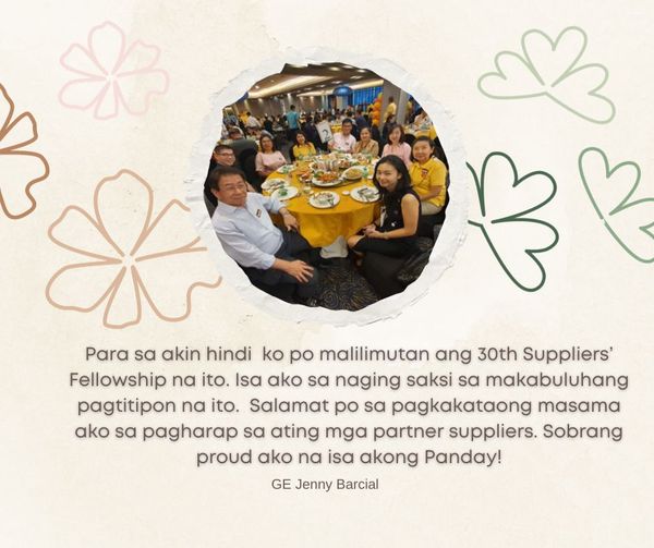 30th Anniversarry  Suppliers’ Fellowship